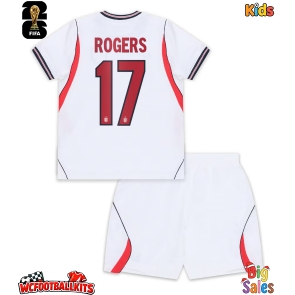 England Morgan Rogers #17 Replica Home Stadium Kit for Kids World Cup 2026 Short Sleeve (+ pants)